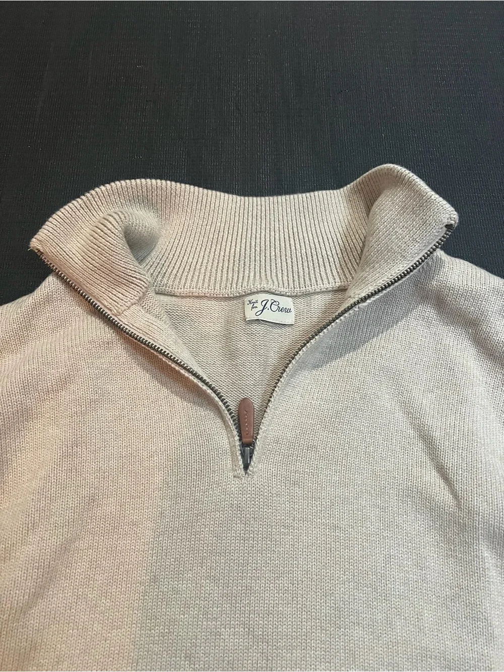 J. Crew Heritage Cotton Quarter-Zip Sweater